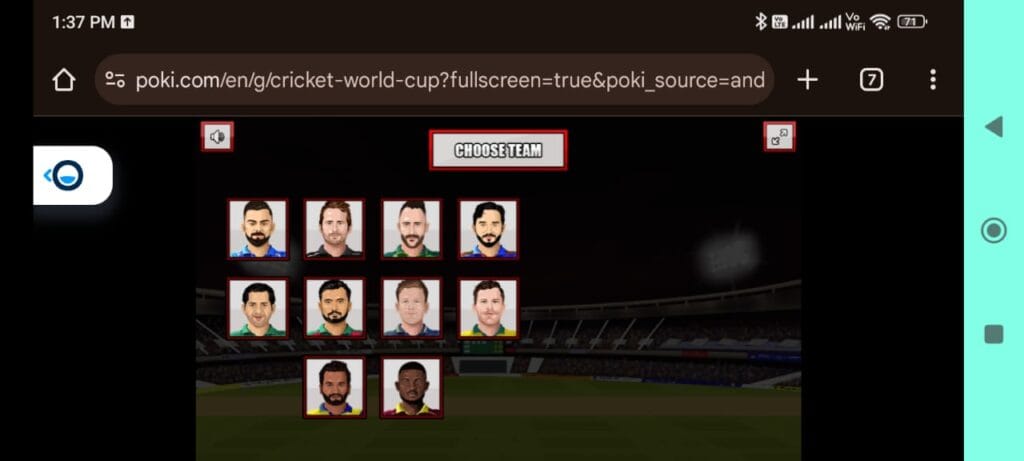 select cricket world cup team