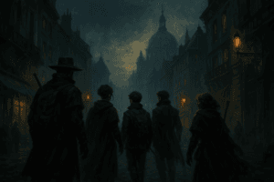 "Clair Obscur Expedition 33 game introduction scene with Belle Époque cityscape"