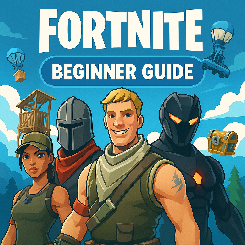 "Fortnite Battle Royale endgame circle with players fighting near Tilted Towers" 