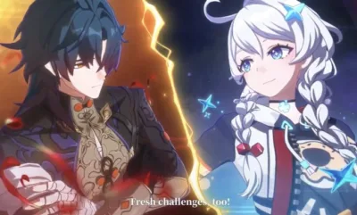 Honkai Nexus Anima teaser art showing anime-style protagonist with cosmic background