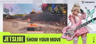 Futuristic shooter Farlight 84 poster with four battle-ready characters