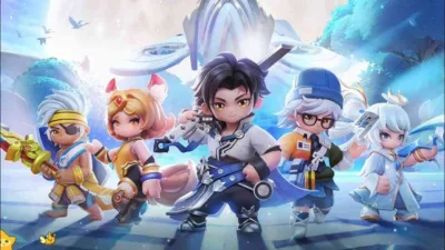 Starlet Clash 9.0 APK Download official promotional banner with colorful cartoon characters