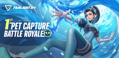 Farlight 84 relaunch August 7, 2025 promotional artwork with heroes in action