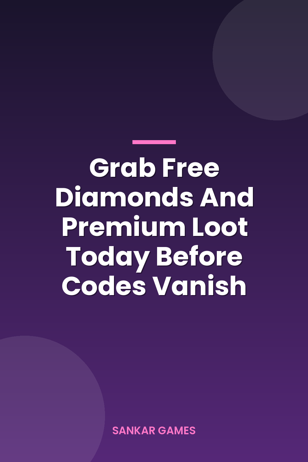 Grab Free Diamonds And Premium Loot Today Before Codes Vanish